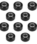 10 Pack POM Small V Shape Pulley Wheel With 5mm Bore Double Bearing For 3D Printers And CNC Machines Fits 2020 Series Aluminum Extrusion