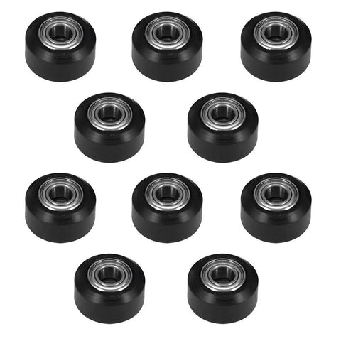 10 Pack POM Small V Shape Pulley Wheel With 5mm Bore Double Bearing For 3D Printers And CNC Machines Fits 2020 Series Aluminum Extrusion