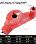 Heavy Duty Manual Pipe Bender For Copper And Steel Conduit 15Mm Durable Steel Construction Bending Tool For Professional Plumbing And Electrical Installations Reliable Performance, with marked bendable paths.