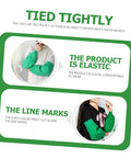 Super Tough Oil Resistant Latex Arm Sleeves Waterproof Heavy Work Oversleeve for Mechanics, showing elastic cuffs tied tightly.