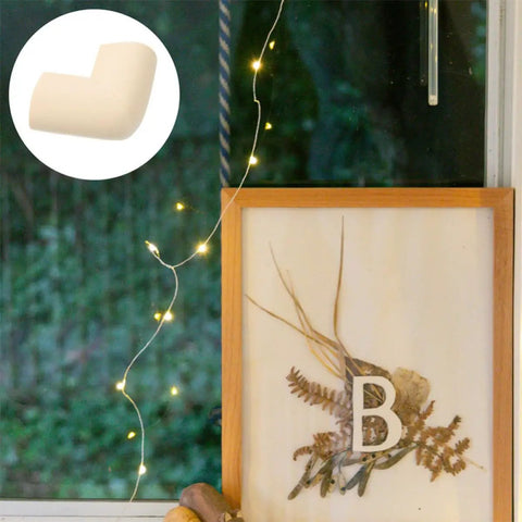Beige NBR Corner Protectors For TVs And Mirrors Lightweight Edge Guards No Tools Needed For Quick Install Heavy Duty Impact Protection