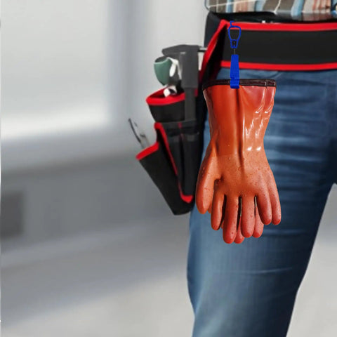 Insulated Waterproof Work Gloves With PVC Coating And Cashmere Liner, Cold-Resistant To -30F, Chemical And Oil Resistant, Non Slip Grip, Ultra Flexible, Freezer Safe, Grippy, Built For Heavy Duty Tasks (1 Pair)