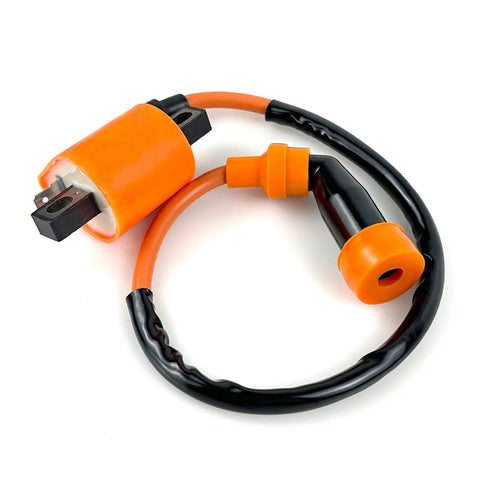 Ignition Coil CDI Box Spark Plug Kit With Plug And Play Simplicity For Warrior 350 YFM350X 2002 To 2004 And Raptor 350 YFM350 2005 To 2013 Direct Replacement With Premium Quality Components For Reliable Starts And Smooth Power Delivery