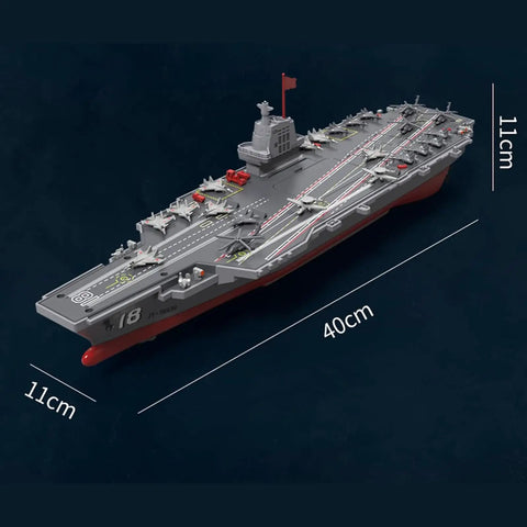 Amped Up Remote Control Warship Boat With 2 4G Link Twin Motor Power For Realistic Races DIY Battleship Build