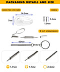 Right Up Your Alley Clear Silicone Nose Pads For Oakley Shades And Eyeglasses, six pairs with driver kit and screw specs included.