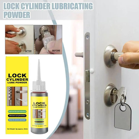 Graphite Lock Lubricant Powder 8g Two Pack For Lock Cylinders Keys Padlocks U Locks And Doors No Dust Smooth Operation