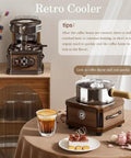 Home Coffee Roaster 700W 150g Automatic Bean Roaster Machine With 3 Roasting Modes, 8 Roast Levels in a kitchen setting