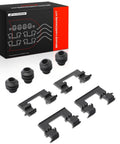 Premium Front Side Disc Brake Hardware Kit For Nissan Titan Armada And Infiniti Qx56 With Reference Number 13496Q Get Your Ride Running Smooth Like Butter Today. Black brake hardware kit with springs and dust boots