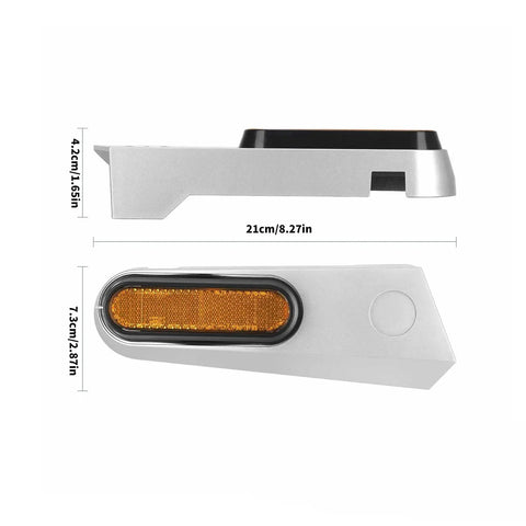 Lightweight Front And Rear Wheel Cover Protective Shell For Electric Scooters, Durable Impact-Resistant Wheel Guard Reflector Shield