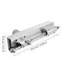 Super Cool Adjustable Linear Actuator Motor With Speed Controller Built Tough High Rigidity Aluminum Alloy Plus Stainless Steel For Micro Devices And Electric Gear Shifting Smooth Stroke Range 2 To 8cm showing dimensions 35.5 cm and 13.5 cm.