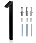 5 Inch Floating Stainless Steel Address Sign With Nail Kit For Outdoors Black Sign For Doors Walls Fences Mailboxes Anti Rust Zinc Alloy Durable Modern House Plaque Easy Install DIY Friendly No Fuss