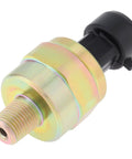 One Eighth NPT Oil Fuel Pressure Sensor Transducer 0 To 100 Psi With Harness Kit Heavy Duty Stainless Steel 316, shown in side view