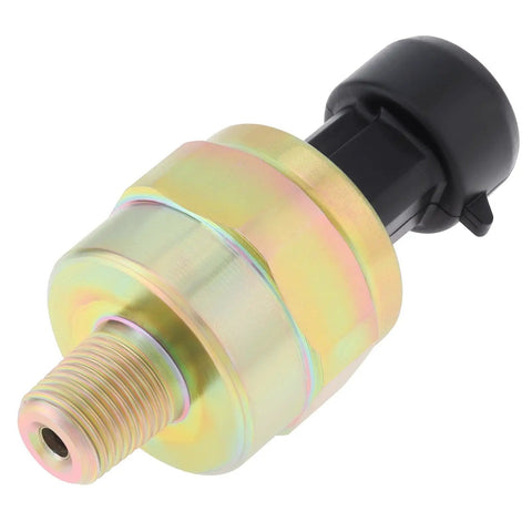 One Eighth NPT Oil Fuel Pressure Sensor Transducer 0 To 100 Psi With Harness Kit Heavy Duty Stainless Steel 316, shown in side view