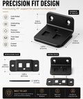 Eight Pack Heavy Duty Corner Brackets Set With Quick Fit Interlocking L Shaped Right Angle Braces for furniture joints