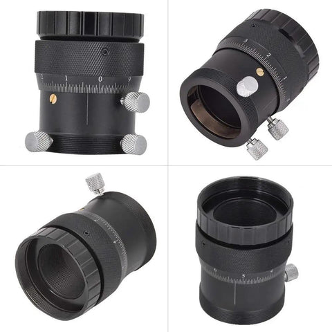 1.25 Inch T Interface Double Helical Focuser for Telescope with 10mm aluminum alloy focusing stroke in four different angles