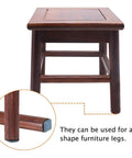 Heavy Duty Teflon Furniture Sliders For Carpet And Hardwood With 20 One Inch Square Sticky Glides, showing table legs fitted with slider pads.