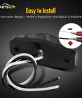Amber And Red Universal Trailer Side Marker Lights With Smoked Lens, Surface Mount, 2 Diodes, Waterproof Mini LED with wiring