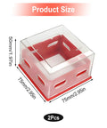 Emergency Stop Button Cover Box Type Transparent Guard Lockout For Pro Grade Machinery, 75x75x50mm PC cover