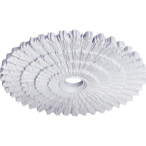 Eryn Ceiling Medallion 24 3/4 Inch Outside Diameter 3 1/4 Inch Inside Diameter 1 7/8 Inch Projection, decorative primed polyurethane