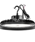 LED High Bay Light 150W Dimmable 1-10V 22,500LM 5000K UFO Fixture For Warehouse Shop Garage Barn With 5ft US Plug Cable AC100-277V