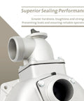Close-up of 2 Inch Semi Trash Water Pump For Straight Keyed Shafts Replacement For Predator 212cc showing port and sealing performance