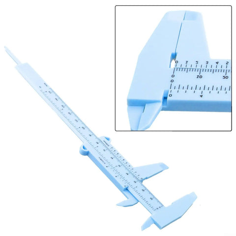Ultra Precise Vernier Caliper 0 To 150mm Sliding Gauge With Double Scale in blue, showing close-up of measurement scale.