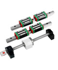 High Precision Linear Guide Rail Kit Featuring Two HGH20 Rails And One SFU2005 Ball Screw Set CNC motion parts