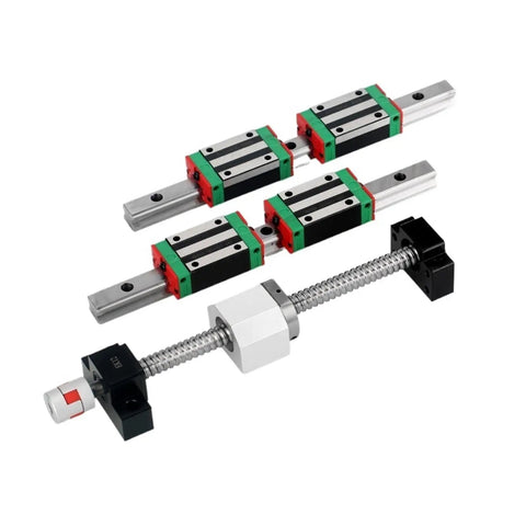 High Precision Linear Guide Rail Kit Featuring Two HGH20 Rails And One SFU2005 Ball Screw Set CNC motion parts