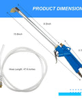 High-Pressure Air Engine Cleaning Spray Gun With 4Ft Hose, Pro-Grade Pneumatic Wash Sprayer For Tight Engine Bays, Busts Oil, Carbon