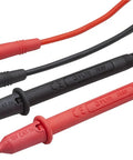 CAT IV 1000V Test Leads With 10A Probes, Gold-Plated Tips, Durable Multi-Color Silicone Leads With Wear Indicators