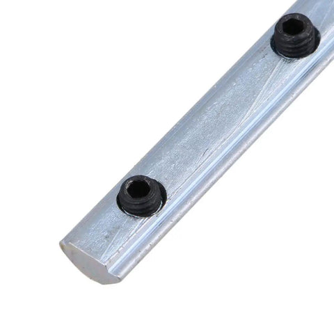 Rock Solid 4 Pack 3030 Series Aluminum Profile Straight Line Connectors With M6 Screws And Nickel Plated Hardware close-up view.