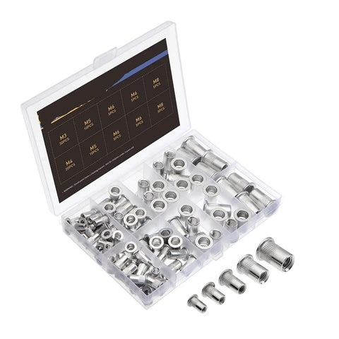 Game Changing Aluminum Rivet Nuts And Nutsert Inserts Rock Solid Anti Rust Threaded Fasteners With Pro Install Tool Kit That Gets The Job Done Right For Shops And Garages