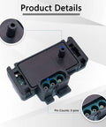 Map Sensor Replacement For Chevy GMC Buick Cadillac Vehicles Direct Fit OE Replacement For Plug And Play Manifold Absolute Pressure Sensor Improves Idle Fuel Trim And Throttle Response, 3-pin black plastic