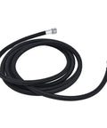 Airbrush Hose 6.2ft Rubber Air Line with G1/8 Female Connectors Flexible Air Tubing coiled with silver fittings