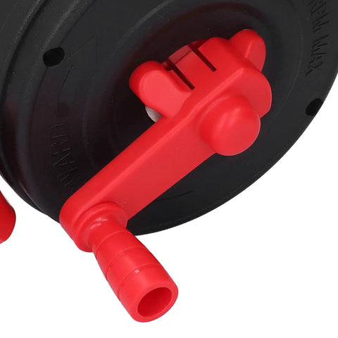 Close-up of the ergonomic ABS handle of Heavy Duty Drain Auger And Plumbing Snake Built With Rock Solid 65 Manganese Steel Spring.