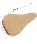 Dope Fat Combo BMX Seat With Tan Nylon Cover Thick Padded Comfort And 25.4mm Alloy Seatpost Two In One Lightweight Design