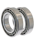 Straight Up Premium Pair Of Angular Contact Spindle Bearings Sized 160 By 240 By 72 Millimeters High Precision Chromium Steel designed for CNC use.