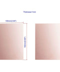 Double Sided Copper Clad PCB Laminate FR 4 Glass Fiber 150 x 100 x 1mm Pack of 5 Boards, shown with dimensions