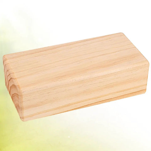 Premium Natural Solid Wood Yoga Block With Rounded Corners And Slick Grip For Legit Balance Training and Killer Flex Stretches.