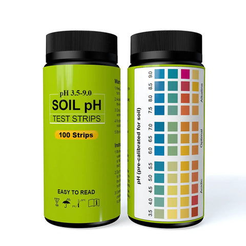 Soil PH Test Kit With 100 Quick And Easy PH Testing Strips For Grass Garden And Plants Durable Universal Soil PH Level Tester