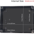 Internal dimensions of IP65 Waterproof Junction Box With Reserved Holes, Built Tough ABS Plastic Electrical Enclosure, 10 X 7.9 X 3.1 Inch Black