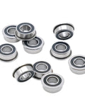 10 Pack F623 2RS Flange Ball Bearings 3x10x4mm for Voron 0 and Zero Point One 3D printers, sealed metal bearings