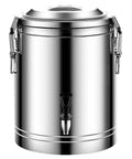 Large Capacity 304 Stainless Steel Storage Containers 100 Liter Dry Food Canisters with airtight lid and handle features.