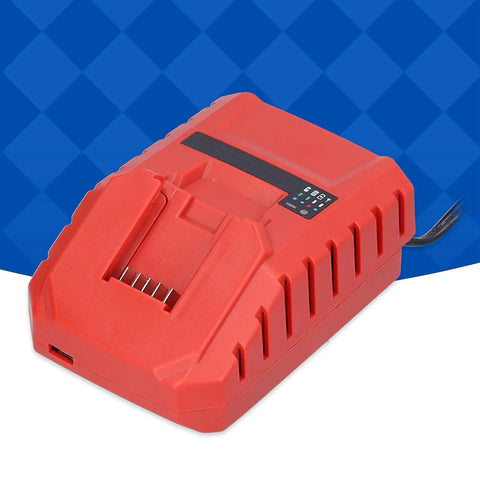 12V Battery Charger For C4/12-50 Nail Gun Replacement, 100-240V, red portable power tool charger with 50/60Hz US plug