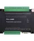 Beefy 24V PLC Controller For Industrial Automation With 14 Input And 10 Output FX1N-24MR Style Programmable Logic Controller black unit