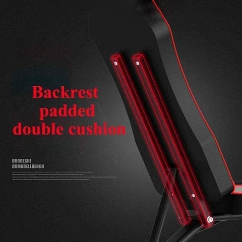 Adjustable Weight Bench For Home Gym With Multi Angle Training, Sit Up And Ab Bench, backrest padded double cushion