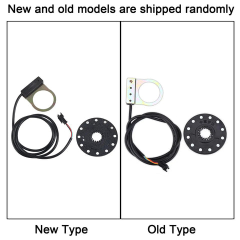 Comparison of new and old models of Electric Bike Pedal Assist Sensor With 12 Magnets For PAS System Torque Sensing Technology And Speed Sensor