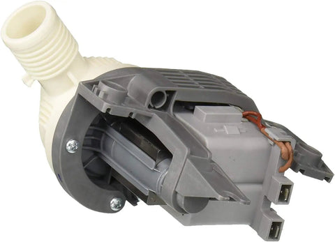 Side view of Washer Drain Pump W10581874 Replacement for Kenmore and Maytag, Exact Fit OEM Quality, Easy Install Plug In And Play