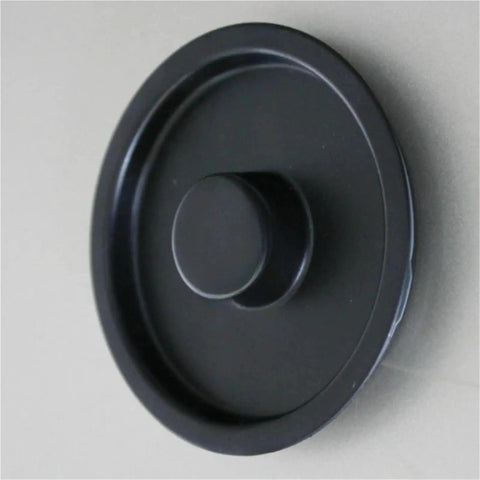 Water Tank Cover For Nespresso EN110 Compatible Capsule Coffee Maker Reservoir, black color, round shape, top view