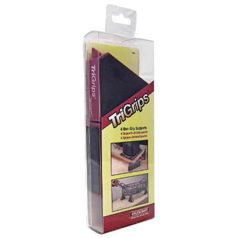 Packaging of Triangle Bench Cookie Work Grippers 4 Pack Non Slip Project Supports for Woodworking and Painting Elevates Projects